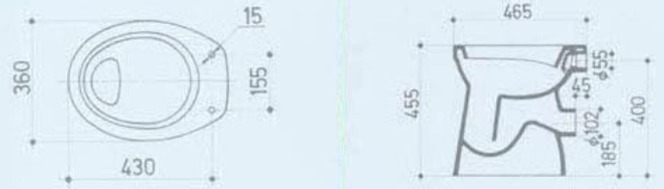 Basic staand closet + 6 cm PK wit 8718053679891