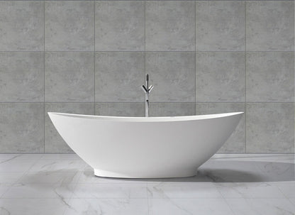 Jasmijn vrijstaand ligbad Solid Surface 185 x 85 x 64 cm wit 8719323034204