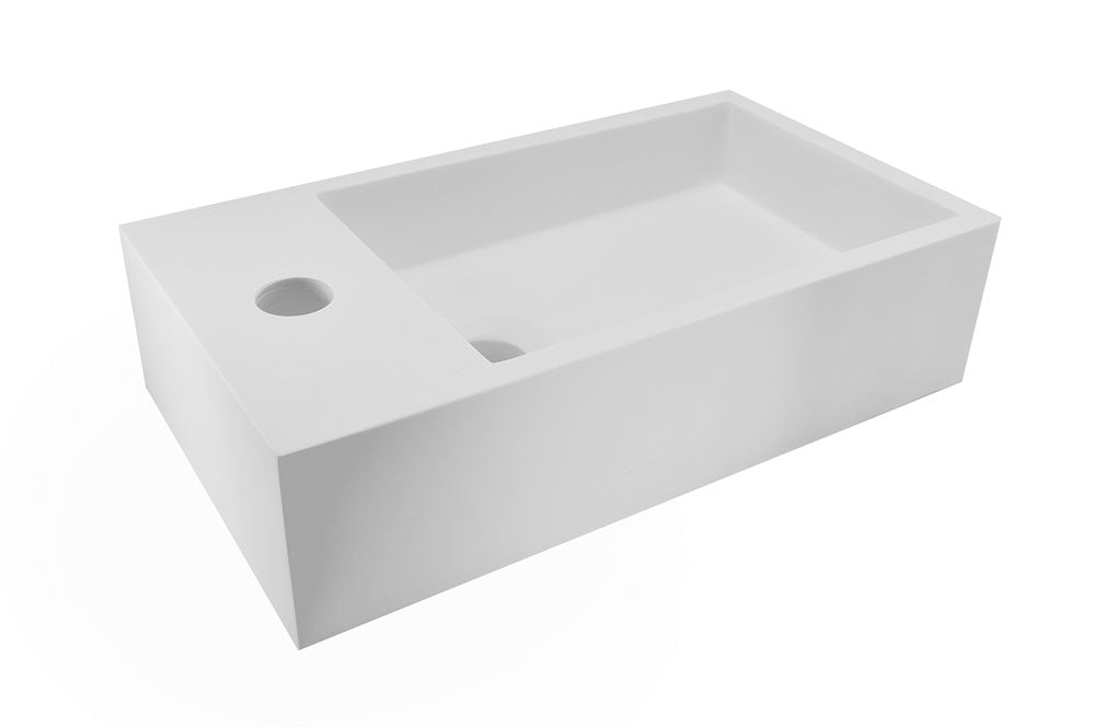 Maria fontein Solid Surface 40 x 22 cm wit links 8719323034280