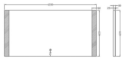 Wiesbaden Sunny dimbare LED condensvrije spiegel 120x60cm