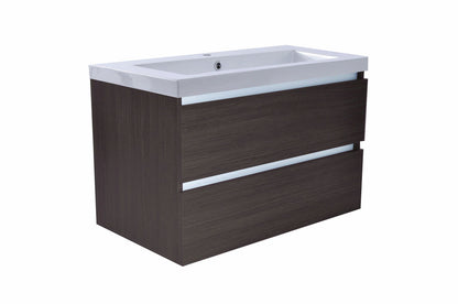 38.3906 Vision onderkast+2 laden 80x46 houtnerf grijs