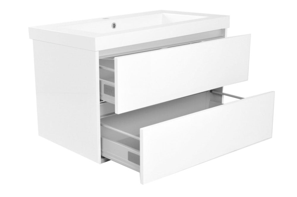 38.3916 Vision kunstmarmer wastafel 80x46 wit