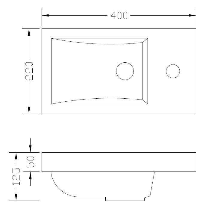 Wiesbaden kunstmarmer fontein 40x22 wit HS