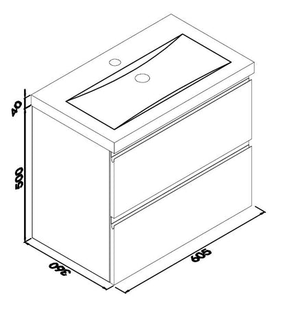 Shall onderkast 60 x 36 cm hoogglans grijs 8718858074587