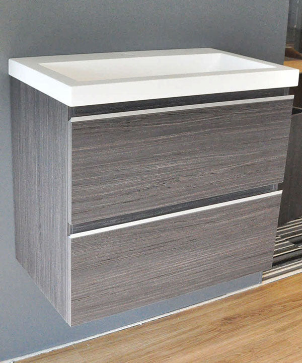 Shall onderkast 60 x 36 cm houtnerf grijs