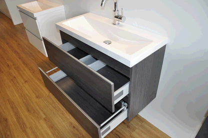 Shall onderkast 80 x 36 cm houtnerf grijs 8718858074648