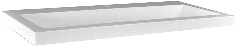 Flag kunstmarmeren wastafel 80 x 36 cm wit