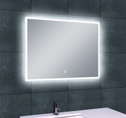 Quatro spiegel met LED verlichting & verwarming 80 x 60 cm 8718858071111
