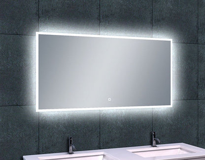 Quatro spiegel met LED verlichting & verwarming 120 x 60 cm