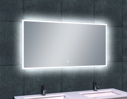 Quatro spiegel met LED verlichting & verwarming 120 x 60 cm 8718858071128
