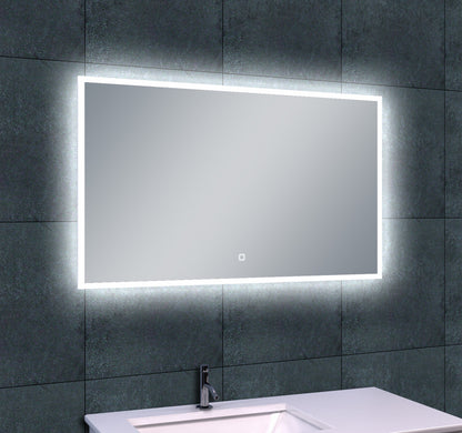 Quatro spiegel met LED verlichting & verwarming 100 x 60 cm 8718858072279