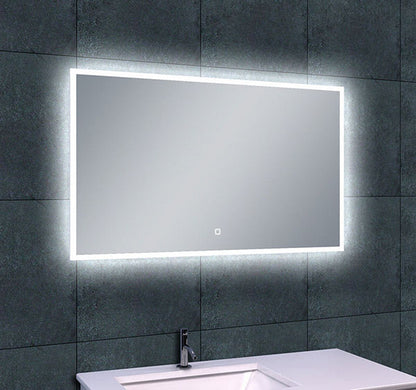 Quatro spiegel met LED verlichting & verwarming 100 x 60 cm