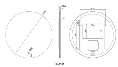 Wiesbaden Soul spiegel + Led rond 80cm