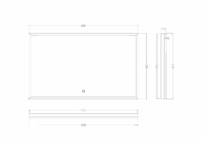 Maro spiegel met LED verlichting  100 x 60 cm 8719956084898