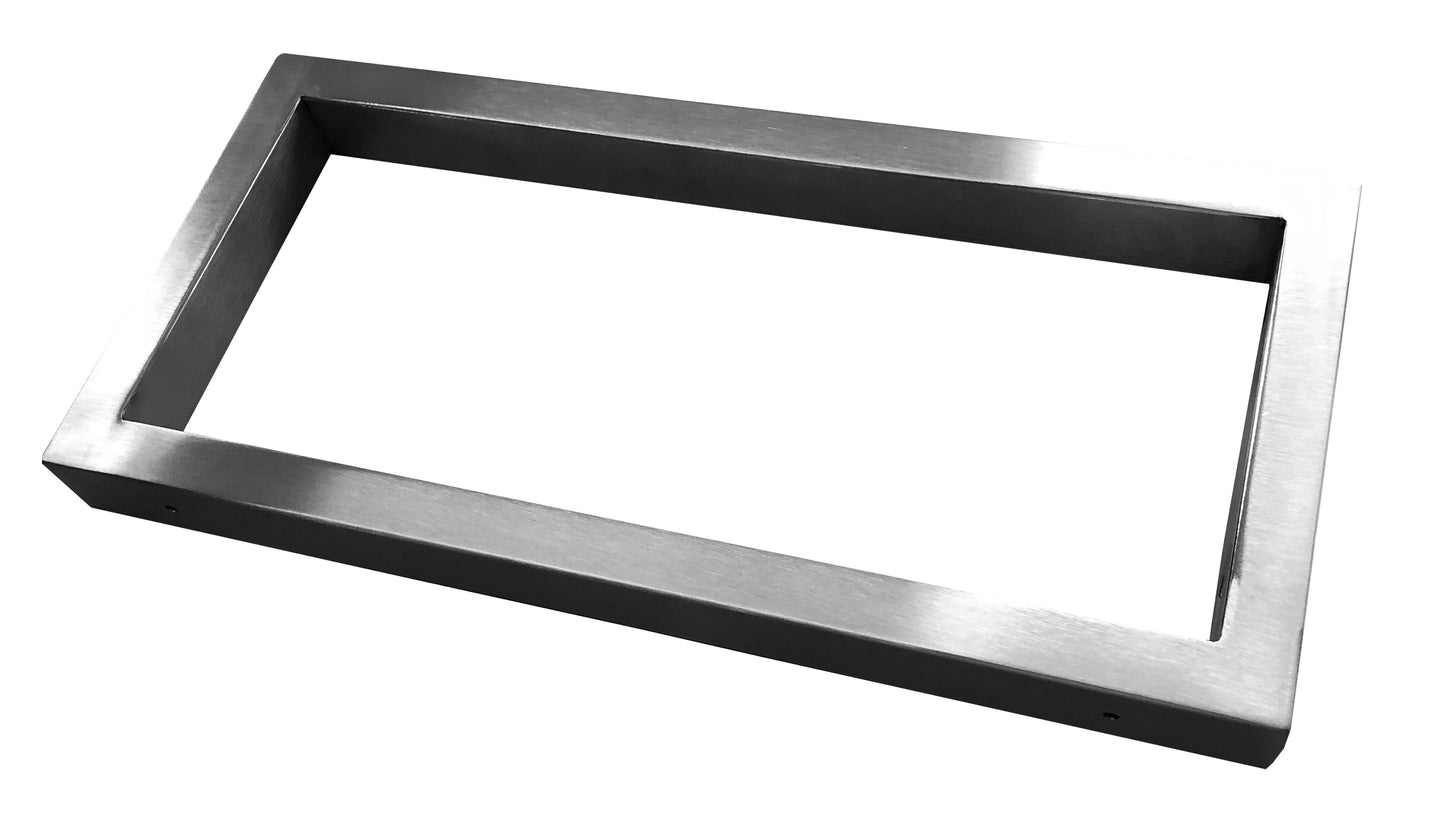 Modul support beugel 46 x 22 cm vierkant RVS (look)