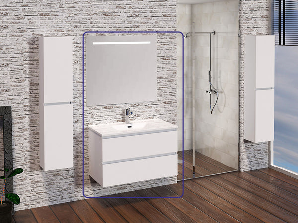 Wiesbaden SEPHIA compleet badmeubel  80cm mat-wit