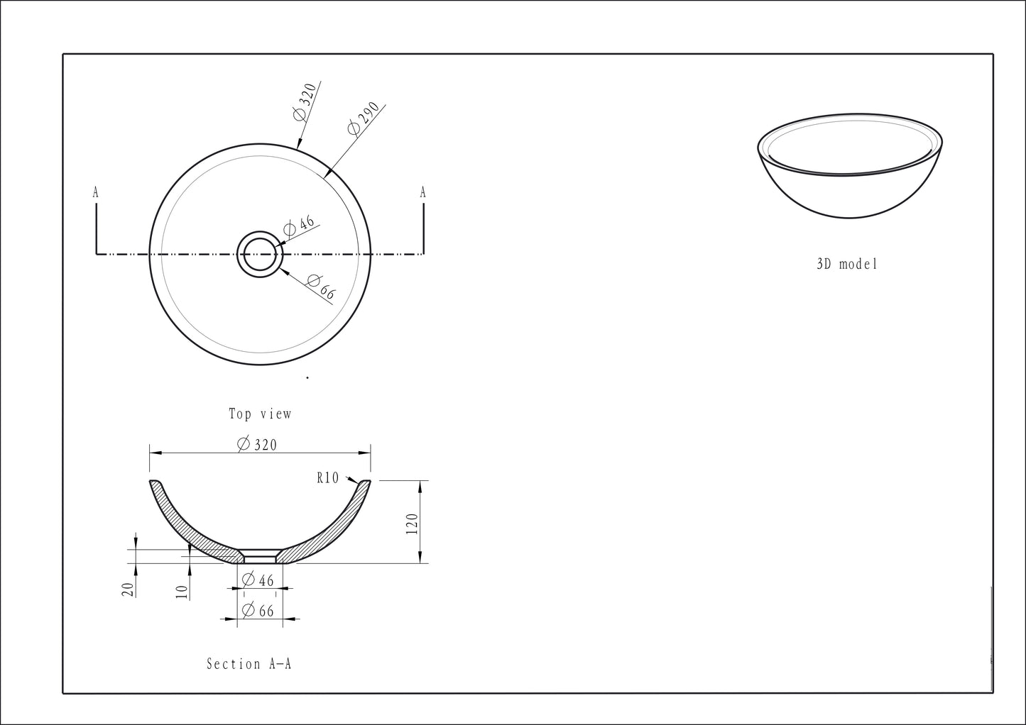 Wiesbaden hardstenen opzetkom 32x32x12