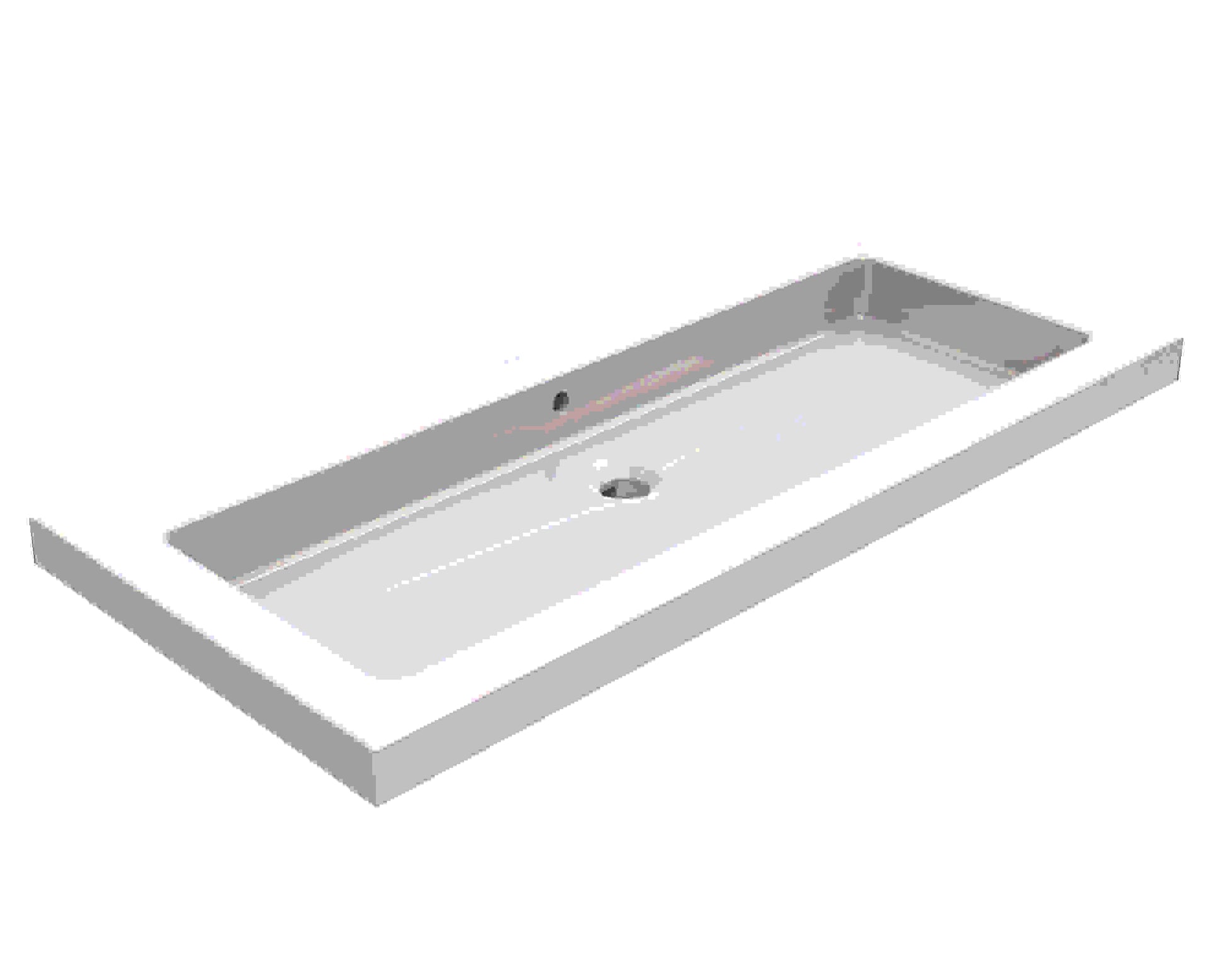 Kera wastafel 100 x 46 cm zonder kraangat 8719323035447