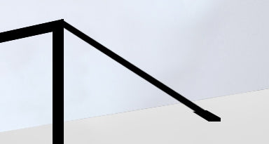 Noire muur stabilisatie stang 120 cm