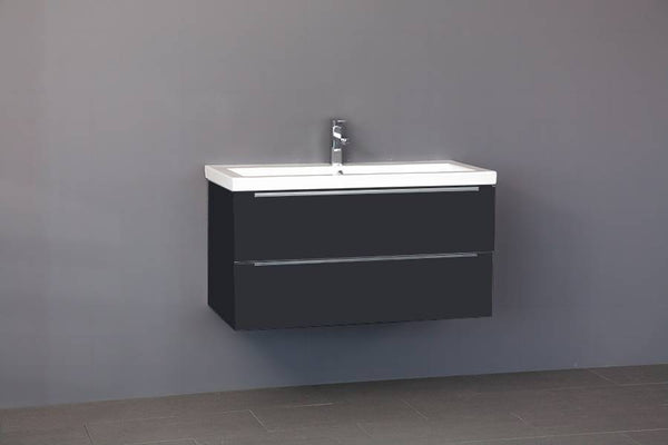 Badmeubel Senza Keramiek 100 Antraciet