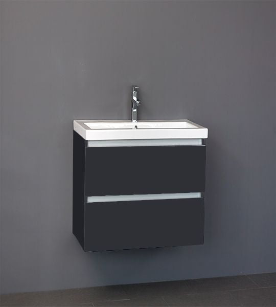Badmeubel Trend Keramiek 60 Hoogglans Antraciet