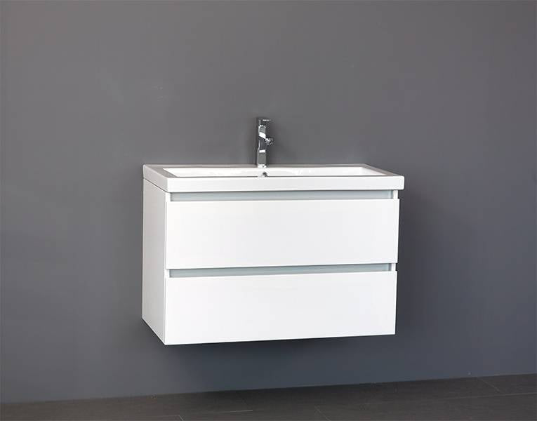 Badmeubel Trend Keramiek 80 Hoogglans Wit