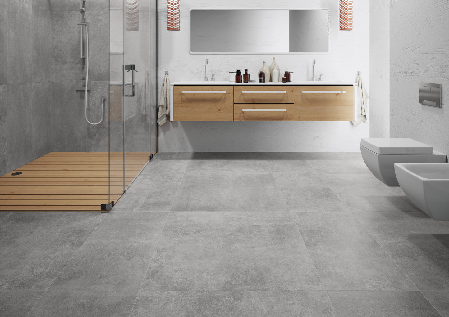 Vloertegel Montego Graphite 40x80 rect