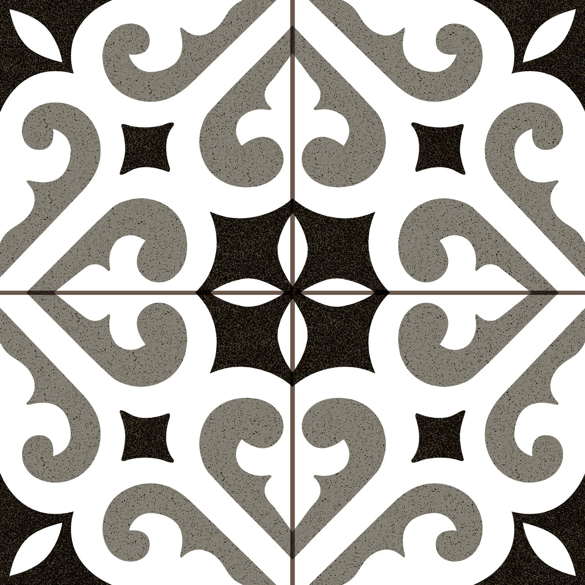 Vloertegel Cemento Decor Verona Grey 45x45