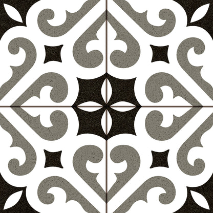 Vloertegel Cemento Decor Verona Grey 45x45