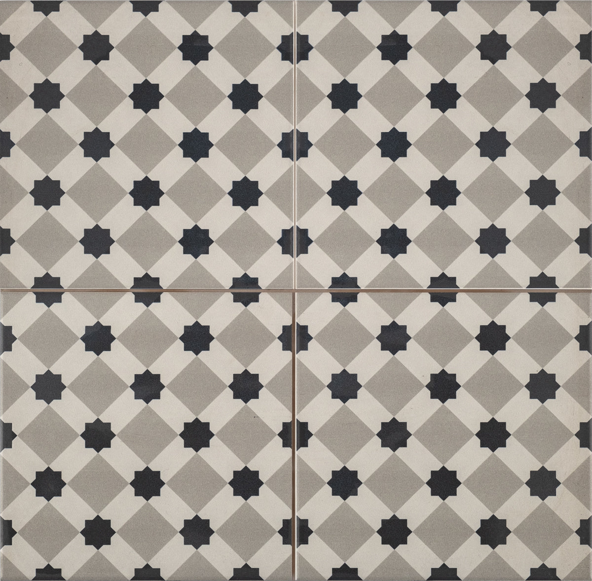 Vloertegel Cemento Decor Firenze Grey 45x45