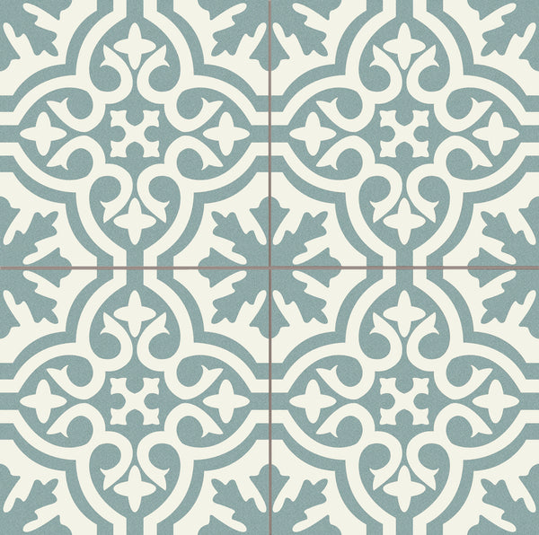 Vloertegel Cemento Decor Venice Blue 45x45