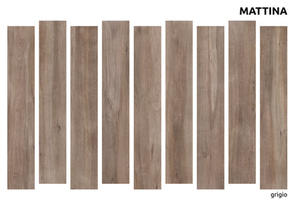 Vloertegel Wood Mattina Grigio 19,3x120,2 rect