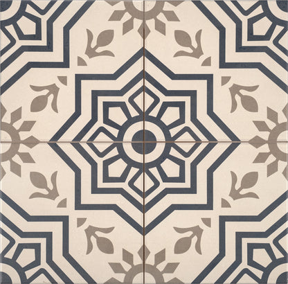 Vloertegel Cemento Decor Bursa Blue 45x45