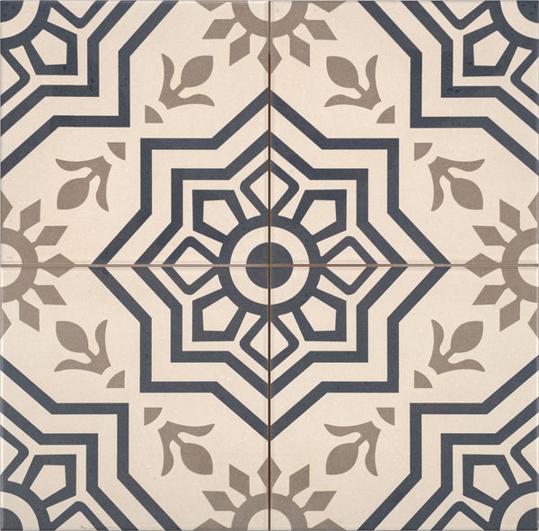 Vloertegel Cemento Decor Bursa Blue 45x45