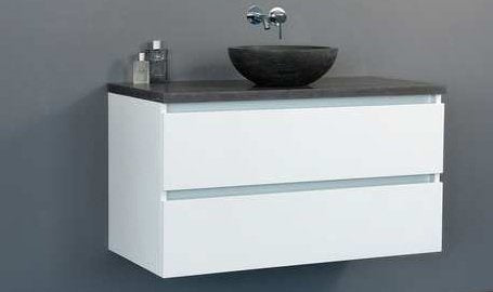 Badmeubel Trend Dynasty met ronde kom 100 Hoogglans Wit