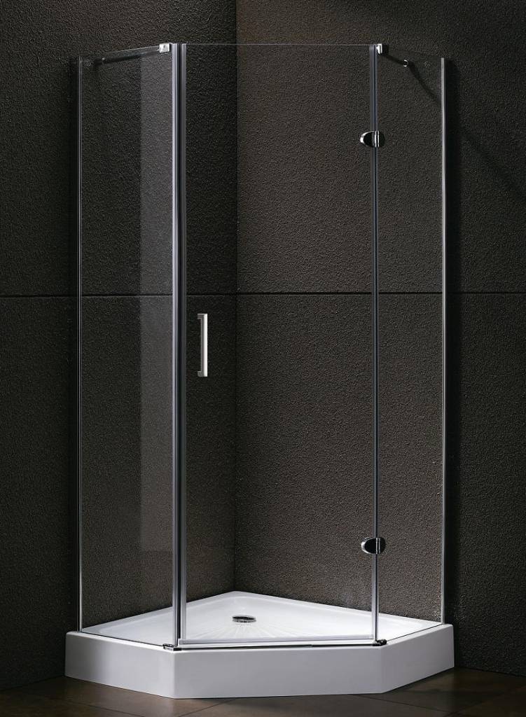 Vijfhoek cabine met 1 deur 100