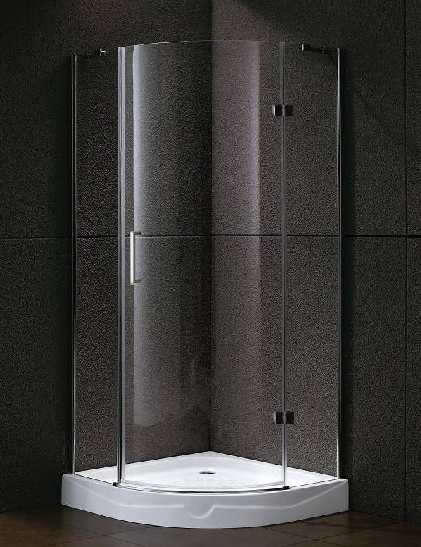 Kwartronde cabine met 1 deur 90