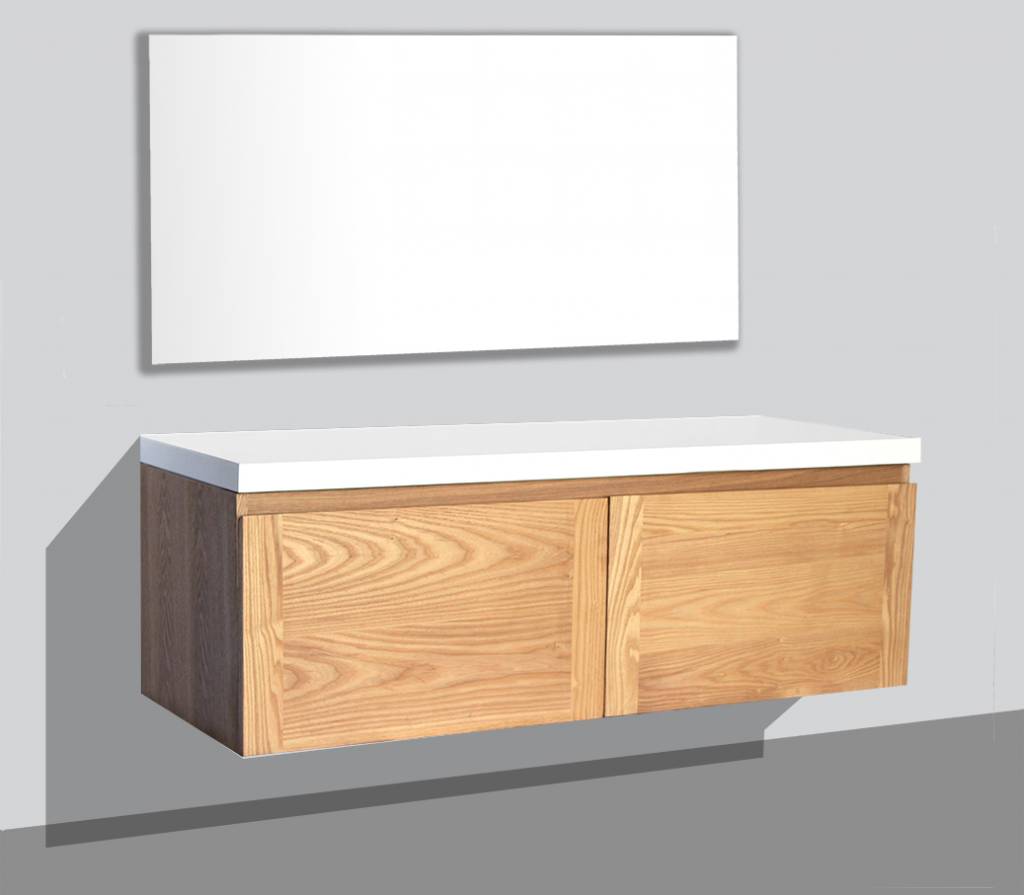 Badmeubel Vision Flat mineraal top 120