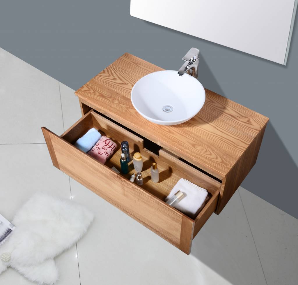 Badmeubel Vision Wood 100 (zonder kom)