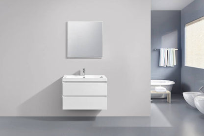 Badmeubel Infinity Hoogglans Wit 80