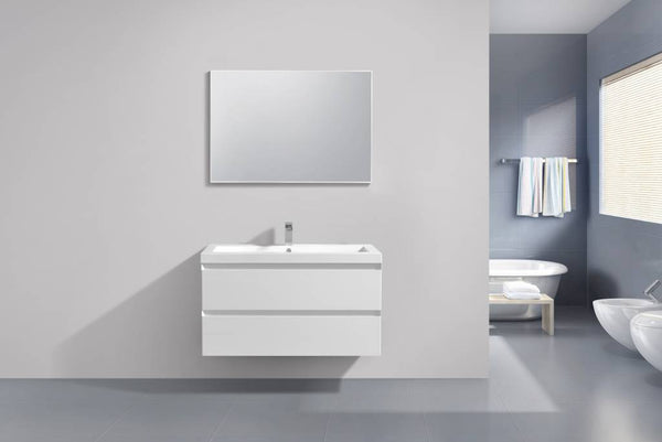 Badmeubel Infinity Hoogglans Wit 100