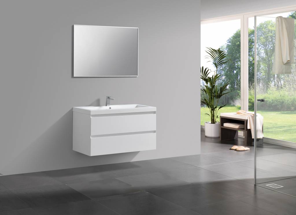 Badmeubel Infinity Hoogglans Wit 100