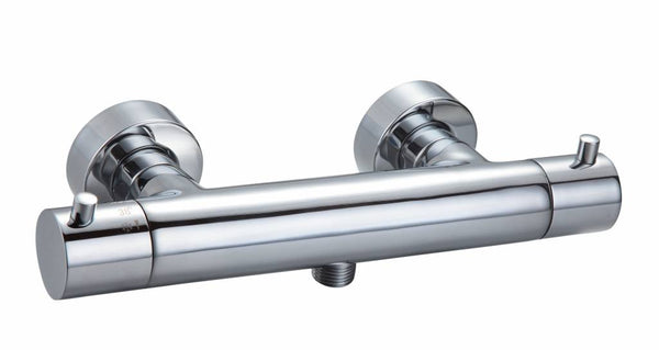 Thermostatische douchemengkraan rond chroom