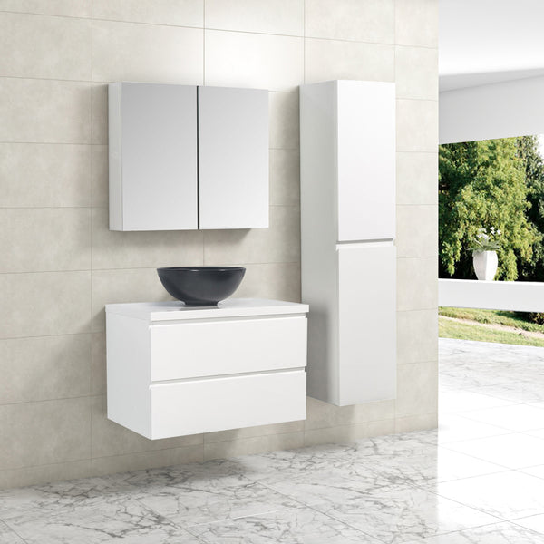 Badkamermeubel Finn 100x59x45cm Wit Glans met Topblad