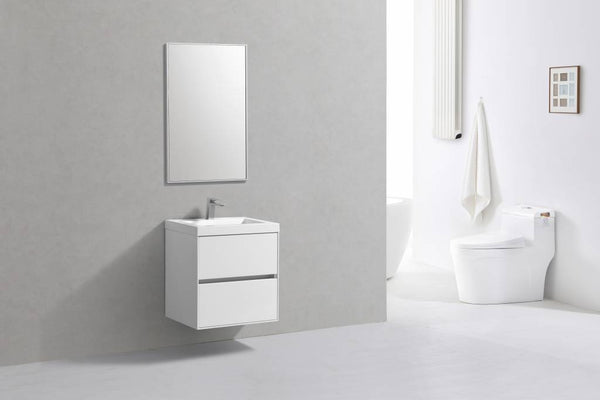 Badmeubel Compact Greeploos 60 Hoogglans Wit