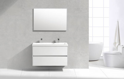 Badmeubel Compact Greeploos 100 Hoogglans Wit