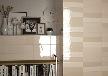 Moos Ivory glans handvorm 13x13