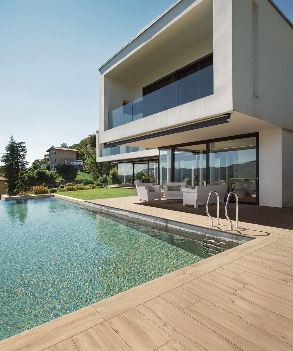 Buiten Tegel Padouk Beige 30x120x2 rett