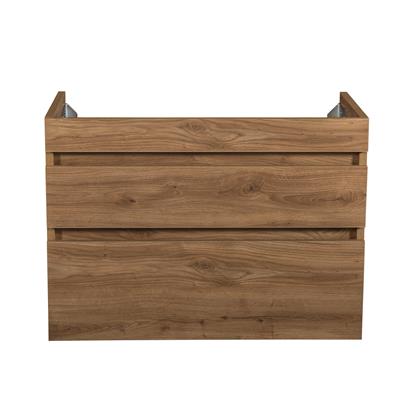 Badkamermeubel Finn 80x59x45cm Licht Eiken met keramische wastafel