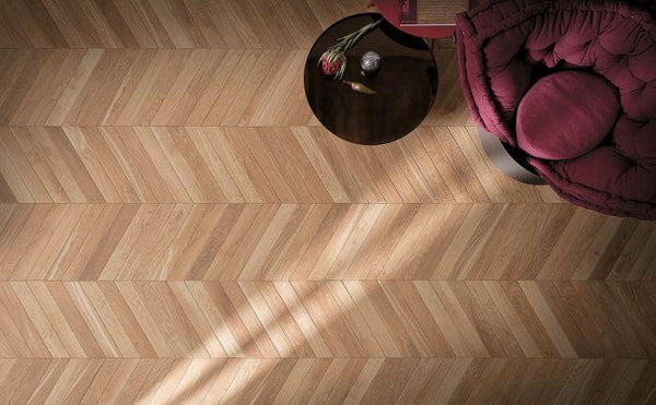 Fapnest Natural chevron 7,5x45 vloertegels / wandtegels